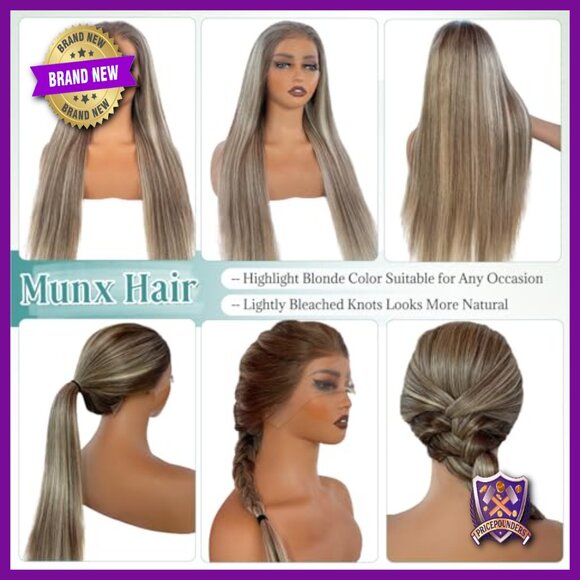 13x6 Lace Front Human Hair Wig 180% Density Glueless HD Transparent main image 4
